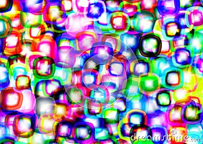 Abstract colorful blobs Stock Photo