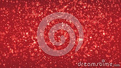 Abstract colorful bokeh and glowing spakling shining particles in random. Lighting effects of flash. Blurred background Cartoon Illustration