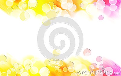Abstract colorful bubble border Stock Photo