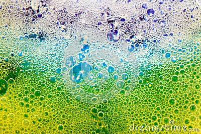 Abstract colorful bubbly background Stock Photo