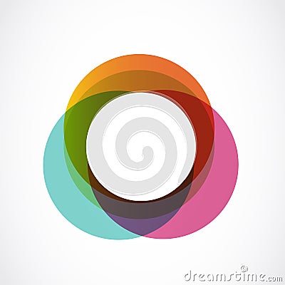 Abstract colorful circle Vector Illustration