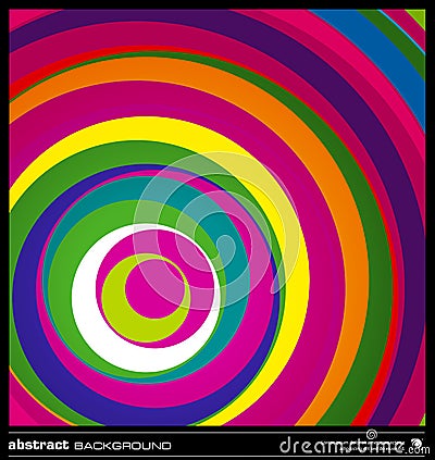 Abstract colorful circles background . Vector Illustration