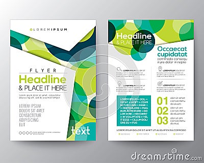 Abstract colorful circles background for Poster Brochure Flyer Vector Illustration