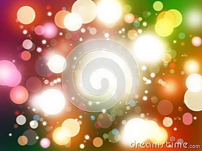 Abstract colorful circular bokeh background Stock Photo