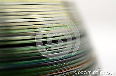 Abstract colorful compact discs detail Stock Photo