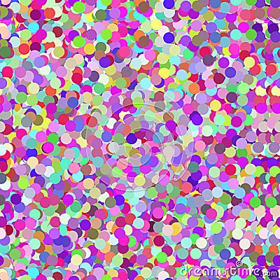 Abstract Colorful Confetti Seamless Background Vector Illustration