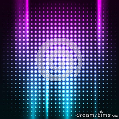 Abstract colorful disco club background Vector Illustration