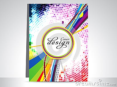 Abstract colorful dotted flayer Vector Illustration