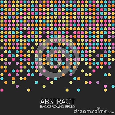 Abstract dotted seamless background Vector Illustration