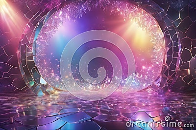abstract colorful fractal backgroundabstract colorful fractal background3 d cg rendering of a space tunnel Stock Photo