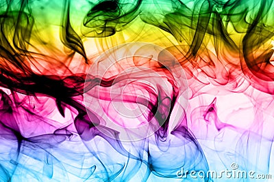 Abstract colorful fume background Stock Photo