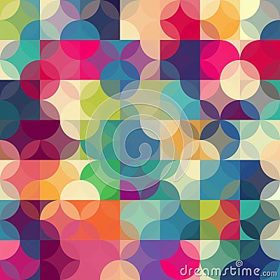 Abstract colorful geometric background Vector Illustration