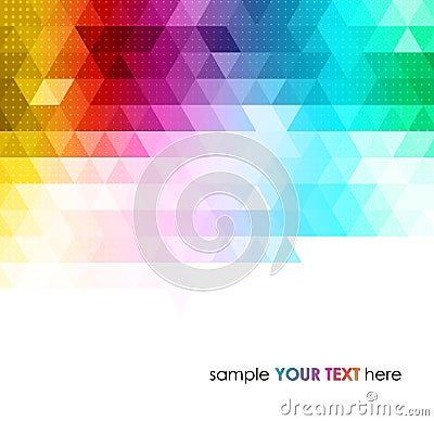 Abstract colorful geometric background Vector Illustration