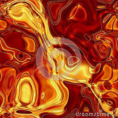 Abstract colorful glowing red yellow amber seamless pattern, amber glass swirl background. Seamless amber in backlit texture Stock Photo