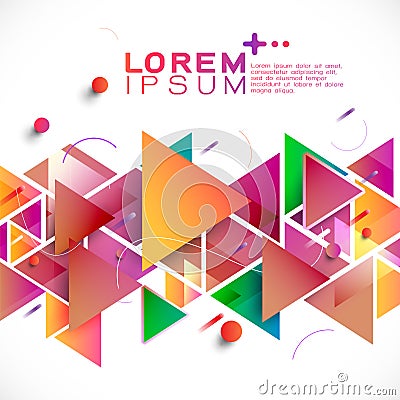 Abstract colorful gradient mixed geometric stripes template and modern overlapping on middle position with space for text. Vector Vector Illustration