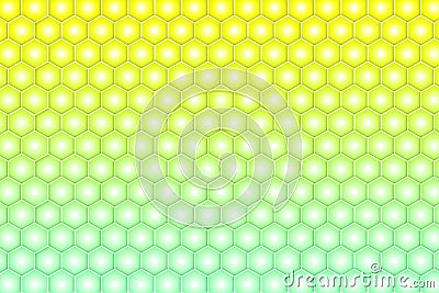 Abstract colorful honeycomb repeated pattern. Geometric background,pattern of hexagons, look like hive frames built by honey bees Stock Photo