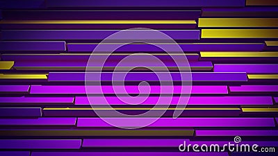 Abstract Colorful Horizontal Shutter Cartoon Illustration