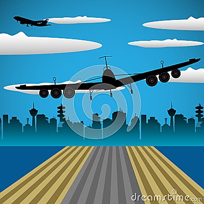 Takeoff Vector Illustration