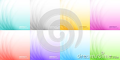 Abstract colorful light background set. Background for shampoo, soap, medicament, cosmetic. Package design. Vector Vector Illustration