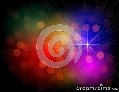 Abstract Colorful Lights background Vector Illustration