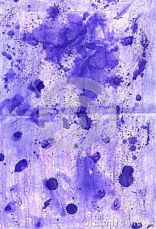Abstract colorful lilac background painted with watercolor. Cute Stock Photo