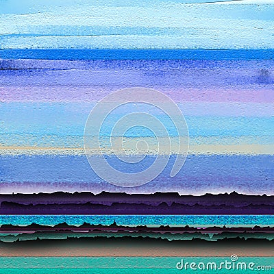 Abstract colorful oil, acrylic paint brush stroke on canvas texture. Semi abstract image of landscape painting background. Stock Photo