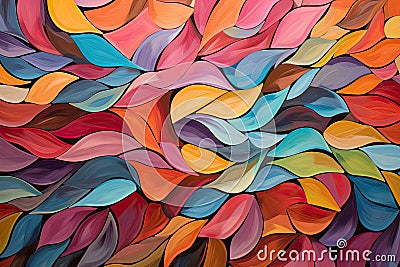 Abstract colorful paint, brushstroke or splash on canvas background, oil painting with contemporary concept, multi color backdrop Stock Photo