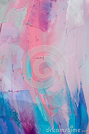 Fragment. Multicolored texture painting. Abstract art background. oil on canvas. Rough brushstrokes of paint. Closeup of a paintin Stock Photo