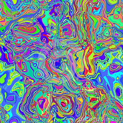 Abstract colorful liquid paint Stock Photo