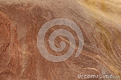 Abstract colorful patterns sandstone gorge Siq,Rose City, Petra, Jordan. Red canyon walls create many abstracts backgrounds Stock Photo