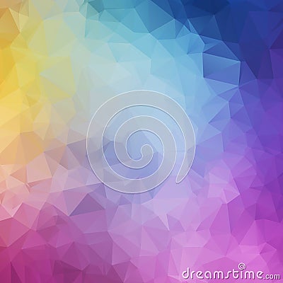 Abstract colorful polyon texture Vector Illustration