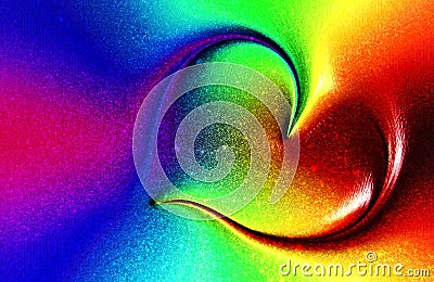 Abstract colorful Rainbow Love Heart Background.vector illustration. Cartoon Illustration