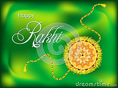 Abstract colorful raksha bandhan background Vector Illustration