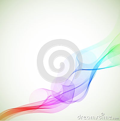 Abstract colorful smoke Vector Illustration