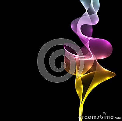 Abstract colorful smoke Vector Illustration