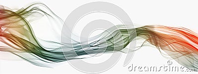 Abstract colorful sparse smooth semi-transparent flow. Stock Photo