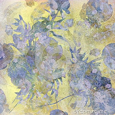 Abstract colorful spotted floral background Stock Photo