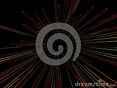 Abstract colorful streak burst Stock Photo