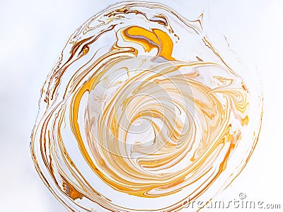 Abstract colorful of swirl and move of acrylic mixing for background Stock Photo