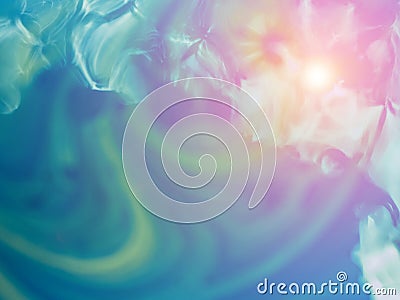 Abstract colorful of swirl and move of acrylic mixing for background Stock Photo