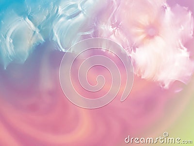 Abstract colorful of swirl and move of acrylic mixing for background Stock Photo