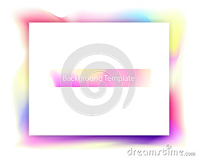 Abstract colorful template background with title Vector Illustration