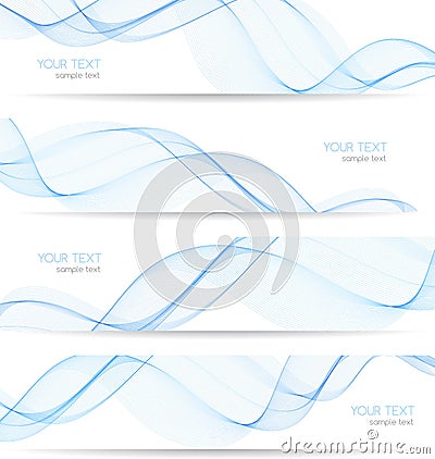 Abstract colorful transparent wave Vector Illustration