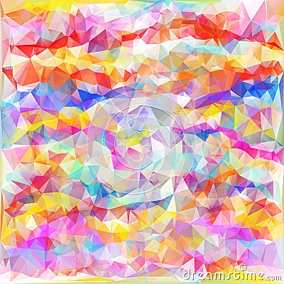 Abstract Colorful Triangles Background. Vector Vector Illustration