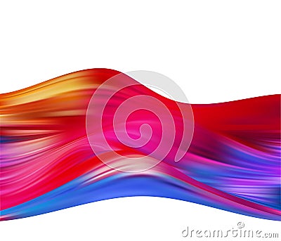Abstract colorful vector background, color flow liquid wave for design brochure, website, flyer. Vector Illustration