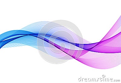 Abstract colorful vector background, color wave for design brochure, website, flyer. Vector Illustration