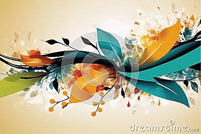 abstract colorful vector backgroundabstract colorful vector backgroundabstract colorful floral Stock Photo