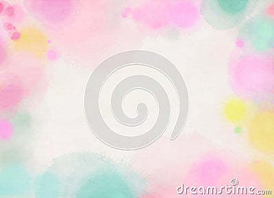 Abstract colorful watercolor background. Digital art painting Stock Photo