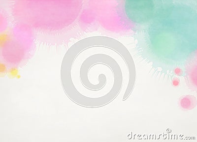 Abstract colorful watercolor background. Digital art painting Stock Photo