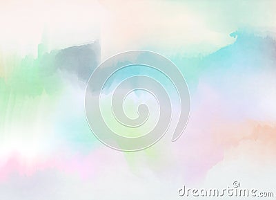 Abstract colorful watercolor background. Digital art painting Stock Photo